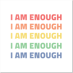 I am enough rainbow Posters and Art